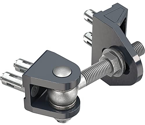 Torband BOLTONHD4D,4-fach verstellbar,180°Öffnungswinkel,Platte 45x35,5mm,silber
