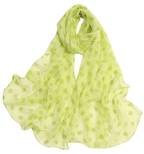 FAIRYGATE Schal Grün Damen Halstücher für Damen Seidenschal Warm Weich Seidentuch Künstlerische Eleganten Als Stola Halstücher Sonnenschut Ganzjährig A4821
