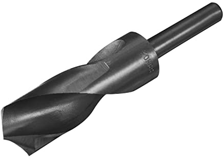 QUARKZMAN 1/2 Schaft 30mm Bohrer Reduzierte Schaft Spiralbohrer Schwarz | 1 Stück, Hochgeschwindigkeits Stahl 9341, Für Industrie Haus Aluminium Metall, Nitridbeschichtet