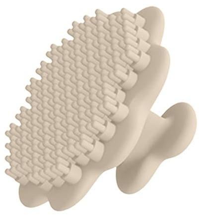 Gesichtsschrubber Gesichtsreinigungsbürste, Akne Mitesser entfernen Handheld Gesicht Scrubber Weiche Silikon Gesichtsreinigungsbürste für Tiefenreinigung Hautpflege (Khaki)