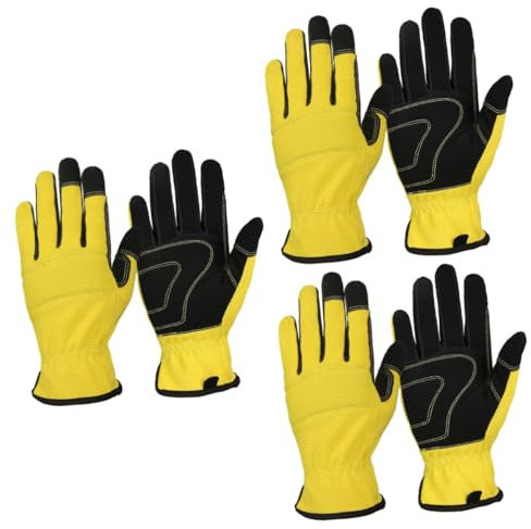 Uonlytech 3 Paare Einweg-Latexhandschuhe Latex handschuhe Einweg-Vinylhandschuh industrieller Isolierhandschuh Untersuchungshandschuhe aus Pflanzhandschuhe