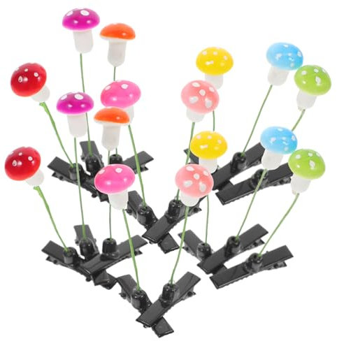 Didiseaon Barrettes À Cheveux En Forme De Champignon 30 Pièces Pinces À Cheveux Amusantes Pour Garçons Et Filles Alliage De Zinc Léger Et Robuste