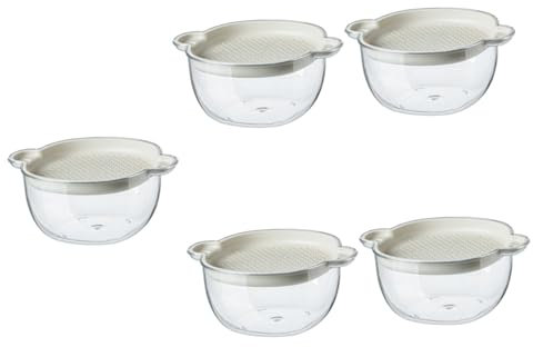 Cabilock 5 Piezas Cesta Escurridor De Cocina Accesorio De Cocina Cesta De Drenaje a De Lavado De Frutas Coladores Para Canasta De Filtro a De El Plastico Reutilizable