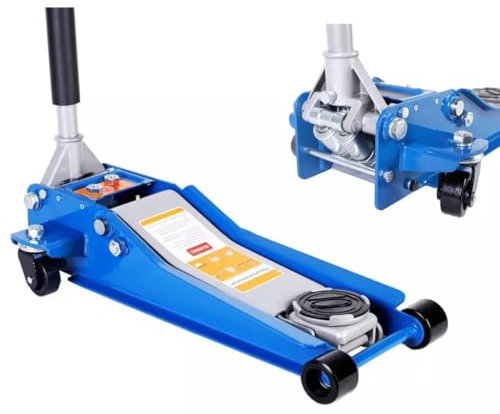 Cric Auto Sollevatore idraulico 4T crick doppio pistone modello ribassato