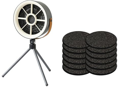 KESOTO Campana extractora portátil, minicampana extractora, Ventilador de Cocina con USB para Dormitorio, Cocina, Barbacoa, Gris