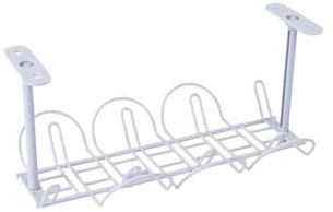 Bandeja Portacables Bajo La Mesa Bandeja de gestión de cables de escritorio, soporte for colgar debajo de la Mesa, estante de almacenamiento de regleta for oficinas, organizador de cables for sala de