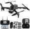 Drone avec camera, Moteur sans balais FPV Drone avec écran 2.4 inch adulte, Auto-Hover, Contrôle gestuel, 32GB SD Card with Card Reader, One-Key Start for Beginner, Noël Cadeau décoration