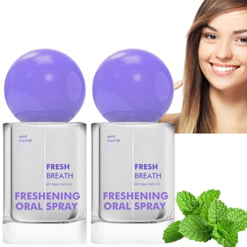 2PCS Pro-biotic Oral Spray,Mouth Spray,Breath Freshener Spray,Pro-biotic Breath Spray,Breath Spray for Bad Breath,Bad Breath Treatment for Mouth,Breath Fresheners for Adults,Effective Breath Spray