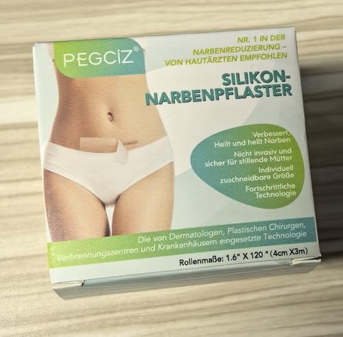 Cerotti Silicone Cicatrici 4x300cm, Foglietti In Silicone Per Cicatrici Traspiranti Ammorbidiscono Tutte Le Cicatrici, Adatti Per Interventi Chirurgici, Ustioni, Acne, Parto Cesareo