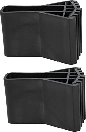 Cubierta Negra de Goma Escalera Pies para Antideslizante de 2 Piezas | Reemplazable y Resistente al Desgaste, Ajuste Fácil, Accesorio para Escalera Plegable y Telescópica Estilo Aleatorio