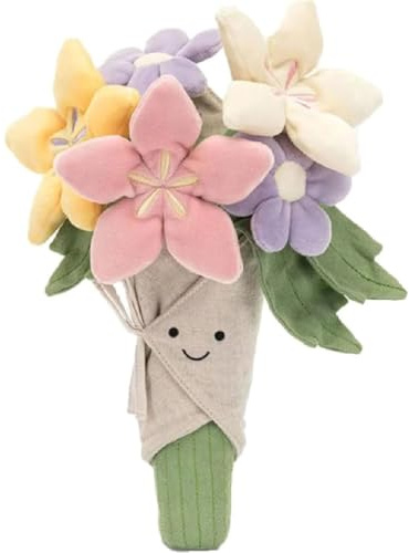 Poupée de bouquet de fleurs mignonnes, jouet en peluche en peluche de fleur, drôle de fleurs en peluche mignonnes, fleur en peluche de la Saint-Valentin, jouet en peluche de bouquet de fleurs en