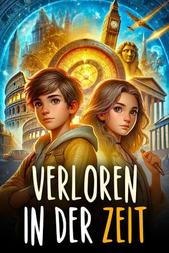 VERLOREN IN DER ZEIT: Ein Abenteuerbuch für Kinder, das Zeitreisen lebendig macht und die Bedeutung von Mut, Freundschaft und Wissen lehrt. Kinderbuch ab 10