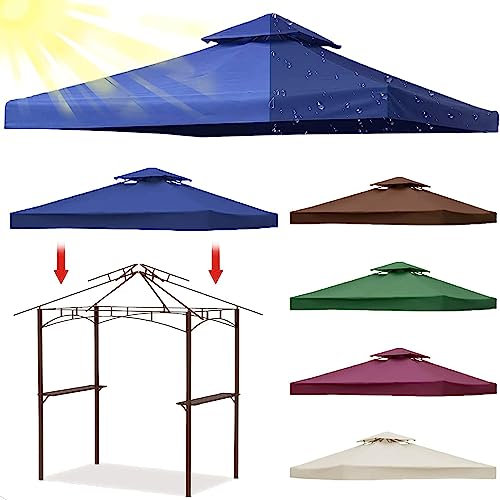 Generico Telo di Ricambio per ombrellone da Giardino, Copertura Quadrata a sbalzo, Impermeabile, 3 m x 3 m, Telo di Ricambio per ombrellone – Copertura per Gazebo Durevole con Tetto ventilato a 2 Liv