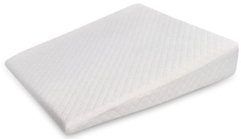 Yuehuamech Keilkissen Stubenwagen Memory Foam Kissen Schwangerschaftskissen mit abnehmbarem Bezug für Seitenschlaf, Anti-Reflux-Kolikkissen, Anti-Spuck-Milch, 39,9 x 33 x 7,1 cm