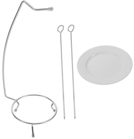VICASKY Barbecue Inox Réutilisable Lot de Brochettes Acier Inoxydable Antidérapantes Résistantes à Haute Température pour Repas Extérieur Camping et Grillades Polyvalentes