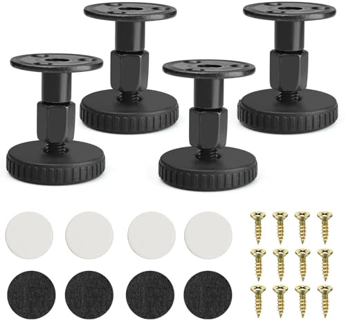 4 Stück Möbelfüße Verstellbar 47-64mm Höhenverstellbare Füße für Möbel