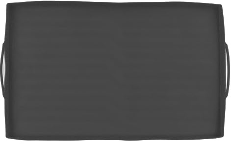 Grillmatte, Silikon-Grillabdeckung, schützende Grillabdeckung, Grillmatte für das Kochen im Freien (36 Zoll Grauer Griff)