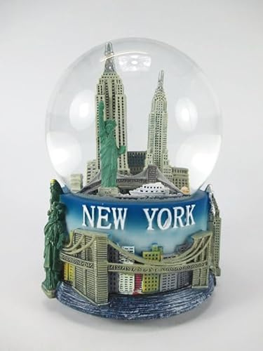 New York Schneekugel XL Spieluhr Liberty Snowglobe