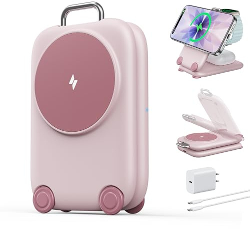 PaktVault 2025 - Estación de carga inalámbrica rápida para dispositivos Apple, soporte magnético 3 en 1 para cargador de carga