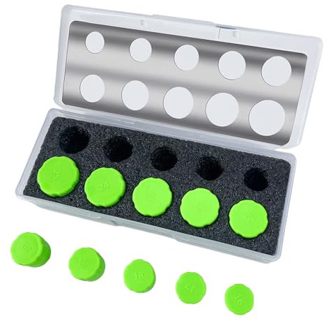 Sensor Cutter Kit, 16-25mm Lackschutzfolien Auto Radar Loch Cutter Werkzeug Wiederverwendbare Precision PDC Sensor Cutter mit 10 Präzisen Vorlagen für Fahrzeug Parksensoren Vinyl Wrap