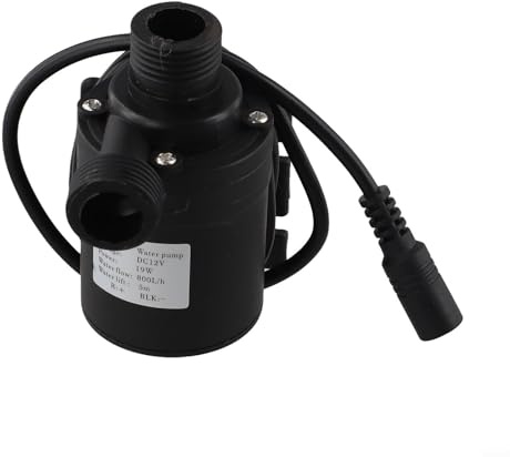 Eau submersible sans balais, 12 V/24 V CC, hauteur de levage de 5 m, pour un fonctionnement ultra silencieux, pour fontaine d'aquarium (DC 12 V)