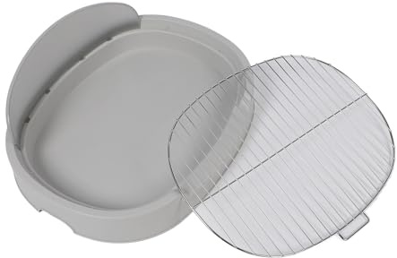 OVAQUIXI Inodoro de Entrenamiento para Perros con Pared contra Salpicaduras para Perros Pequeños y Medianos, Bandeja para Orinal para Cachorros Fácil de Limpiar para Entrenamiento en Interiores (GRAY)