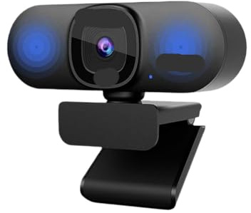 Xz jteeZPn Webcam USB con microfono 1080p 60fps Full HD 2K Plug And Play Fotocamera per computer per PC portatile compatibile con(4K Webcam)