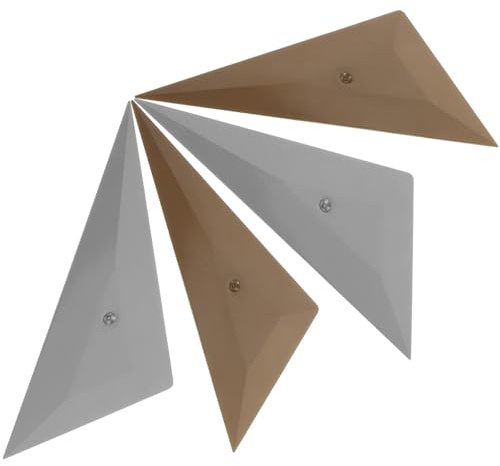 LALADEFIEE Set di 4 spatole triangolari in plastica per pellicole auto, con impugnatura a risparmio energetico, per vernice auto e vetri, 6,18 x 3,15 x 0,08 cm, per applicazioni di wrapping