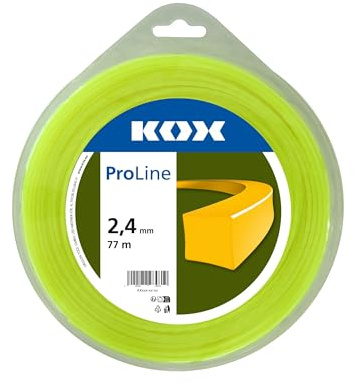 KOX ProLine Freischneidefaden quadratisch 2,7 mm Durchmesser, 67 m Länge