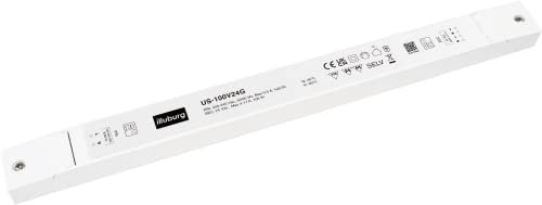 HuaTec Eaglerise Transformateur LED 24V 100W Tension Constant Ultra Fin pour Bande de LED Bloc d'Alimentation Driver LED