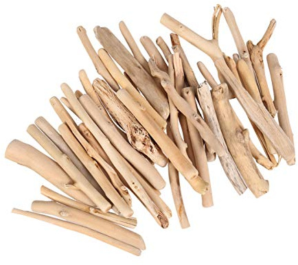 EXCEART Holzstäbchen für Handwerk Treibholz 125G DIY Handwerk Foto Requisiten Aquarium Aquarium Ornament Dekoration