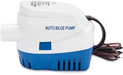 Dontmiss Automatic Submersible small Boat Bilge Pump 12v 1100gph Auto with Float Switch，1 1/8Outlet Marine-Grade Durable Construction,bilge pumps for boats, Ponds, Pools, Caravan RV