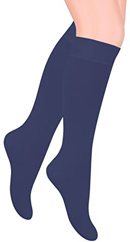 Calze per Bambini Universali al Ginocchio I STVEN I Calzini in Cotone da Donna I Calzini da College Lunghi per Ragazze I Sopra il Polpaccio Sotto il Ginocchio I Taglia EU 38-40