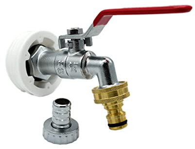 Raccord S56x4 male avec robinet laiton sortie raccord rapide pour futs à bondes