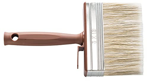 Hardy Working Tools – Pennello Spalter 100 mm, Serie 85 – Pennello largo per legno e vernici, setole sintetiche chiare per pittura, impregnanti e verniciatura