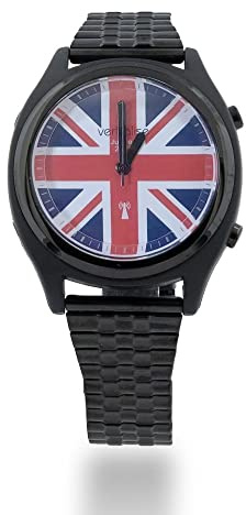 Verbalise Unisex Limited Edition 100 Union Jack Dial Radio-Controlled Talking Watch Speaks Time, Date. Ideal for Visually Impaired & Elderly. 2-Year Warranty, UKs No1-Quality Service & Choice. VBKJU