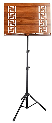 Notenständer, tragbarer zusammenklappbarer Notenständer aus Holz, höhenverstellbarer Ständer, 70-190 cm, for Spielen von Guzheng, Büchern, Zeitschriften, Zeitungen, Dokumenten und Laptops und mehr ( C