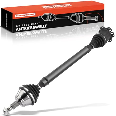 Frankberg Antriebswelle Achswelle Automatikgetriebe 1J0407452SX | ohne ABS Ring, Vorderachse, Rechts; Kompatibel mit Golf IV Variant 1J5, A3 8L1, B.o.r.a 1J2, B.o.r.a Variant 1J6