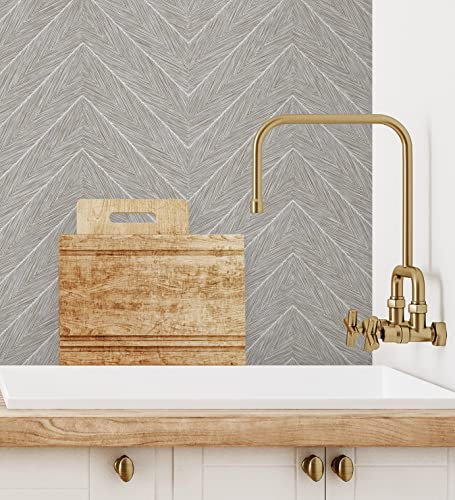 GAULAN 681643 Papier peint vinyle lessivable épis en relief effet nacré pour mur salon cuisine bain chambre couloir salle à mange tête de lit hall - Rouleaux de 10 m x 1,06 m