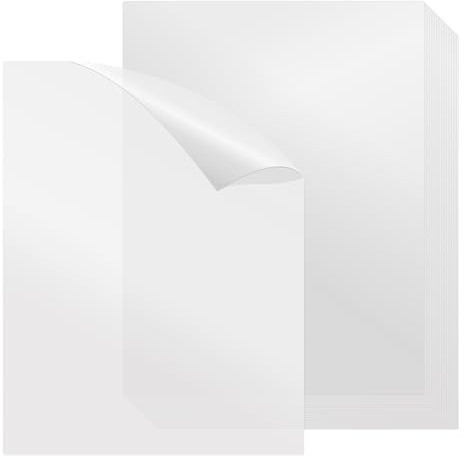Hojas de papel Glassine – Paquete de 100 papeles de vidrio para obras de arte, proteger fotos, impresiones, documentos, productos horneados, pasteles, 8 x 11.5 pulgadas