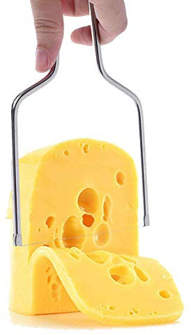 Fdit Trancheuse à Fromage en Acier Inoxydable avec Fil, Fromage avec Épaisseur Réglable et Facile à Nettoyer
