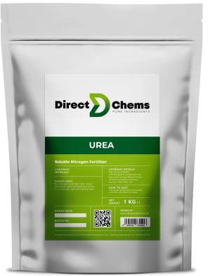 DIRECTCHEMS Water Soluble UREA Prills 1KG | Nitrogen Fertiliser | Nutrient Concentration