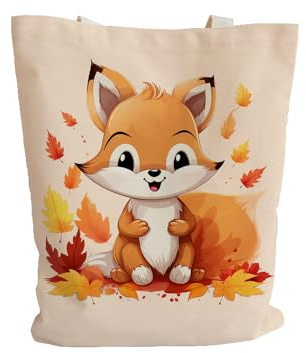 Jutebeutel Eichhörnchen Süße Tote Bag Baumwolle und Hanf Stoffbeutel Große Kapazität Stofftasche Faltbar Jutetasche Langlebig Baumwolltasche Bedruckt Stoffbeutel zum Bemalen Waschbar 30x40cm/1 Pcs