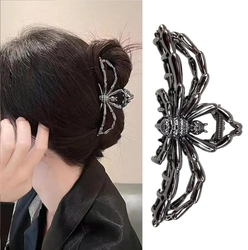 Metall Haarspangen Halloween, 1 Stück Große Haarspange Metall, Halloween Clip, Haarklammern fur Damen Frauen (A)