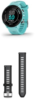 Garmin Forerunner 55 – GPS Running Watch with 1.04“ Always-On Color Display & Garmin Index S2, Smart Scale