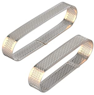 OFFSCH 2piezas Molde Desmontable Para Tartaletas Acero Inoxidable Unidades Resistente Oxidación