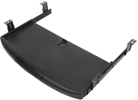 Homoyoyo Keyboard Tray Drawer Type Multi-Purpose Storage Tray Under Desk Slide Out Keyboard Drawer for Typing Desk Organizer