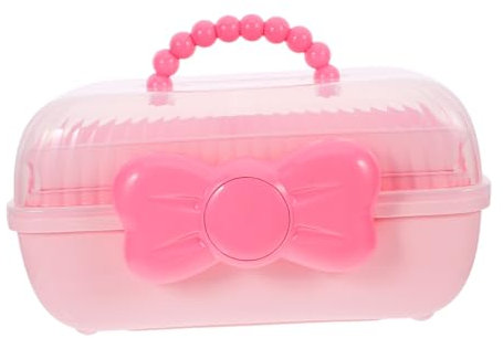 Vaguelly Organizador De Accesorios Cabello De Caja De Almacenamiento De Joyería Portátil y Transparente Accesorios