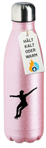 Huuraa Trinkflasche Eiskunstlauf Silhouette Geschenk