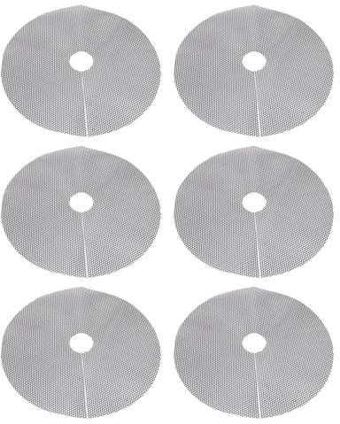 NOENNULL Gridas de Macetas de Plantas Cortadas para Tamaño Cubiertas de Suelo de Polietileno para Macetas Al Aire Libre Protectores de Maceta de Flores a Prueba de Gato Anti Excavando (30cm 6pcs)
